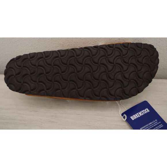 Birkenstock Women's 9 Men's 7 Mink Brown Arizona Shearling Suede Sandals - Picture 8 of 15